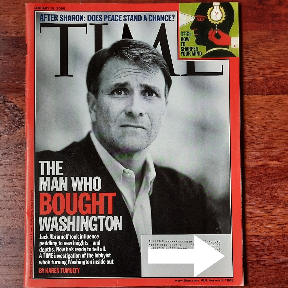 🆕️ Time January 16, 2006 Magazine Jack Abramoff Cover